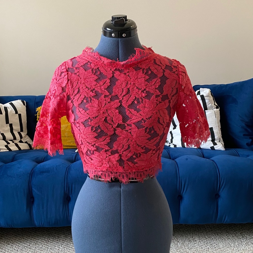 Luxxel Lace Crop Top